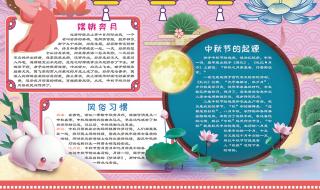 中秋手抄报大全图片大全